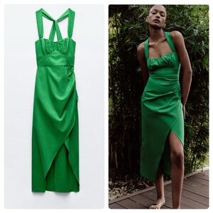 Zara linens blend dress